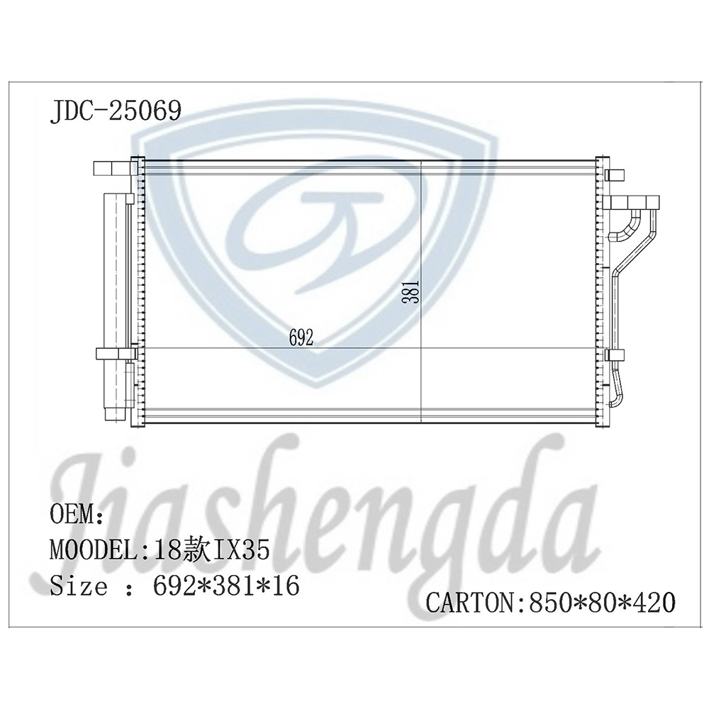 18 Models IX35 Car Radiator Aluminum Air Conditioning Refrigeration Parts Condenser Wholesale