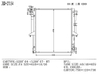 Aluminum Durable Parts Cooling System Radiator Wholesale for Mitsubishi G200′04-/L200′07- Mt