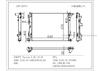 China Suppler Wholesale Price High Performance Aluminum Auto Radiator for Hyundai Tucson 2.0L 15 at