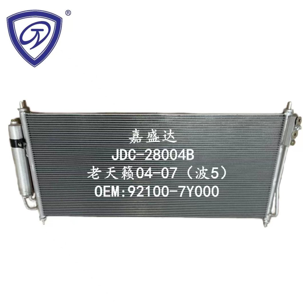 Cooling System Aluminium Auto Parts AC Car Condenser for Teana′04- 92100-7y000/92100-8j000/92100-8j050/92110-9W200