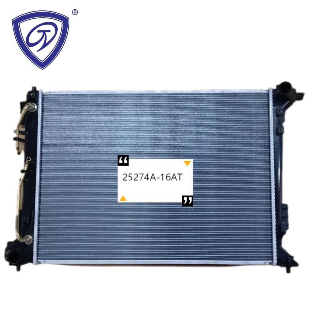China Suppler Wholesale Price High Performance Aluminum Auto Radiator for Hyundai Tucson 2.0L 15 at