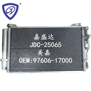 Auto Air Conditioning System Heat Exchanger Refrigeration Condenser Wholesale OEM 97606-17000/97606-17001 for Matrix 01-