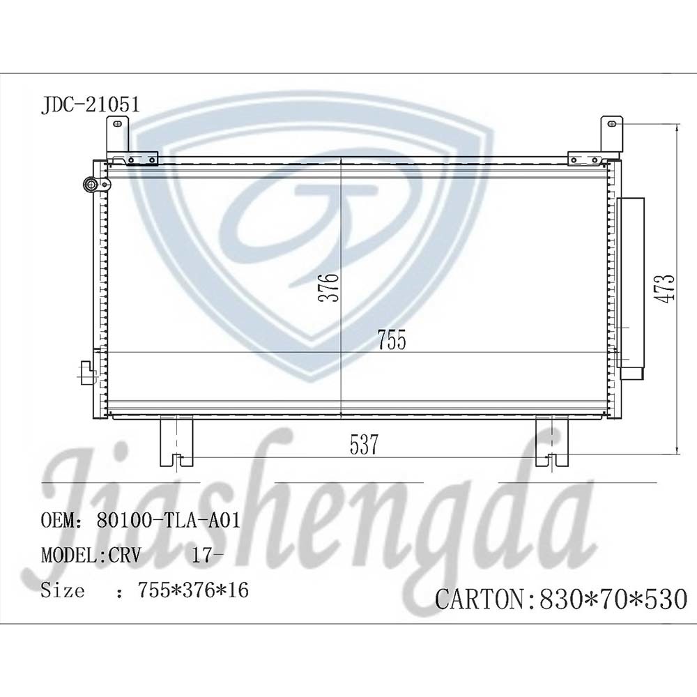 High Quality Automotive Air Conditioner Condenser for Nissan CRV