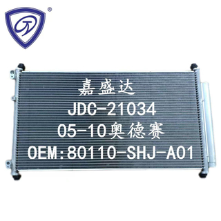 Odyssey Automotive Aluminum Air Conditioning Refrigeration Condenser Wholesale OEM 80110-Shj-Ao1/80110-Sfj-Wo1