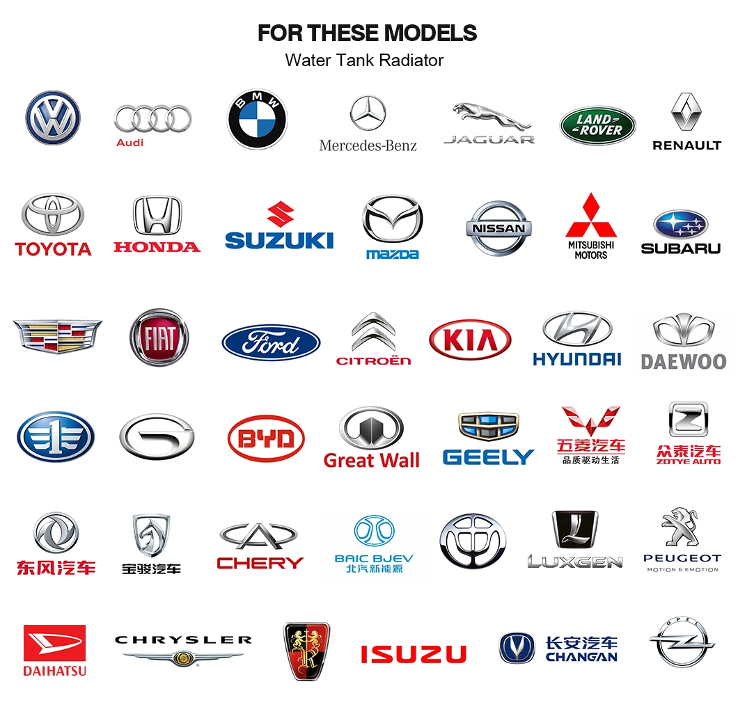 Aluminum Auto Spare Parts China Model Jiyoujian Mt Cooling System Car Radiator Wholesale