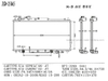 Automotive Cooling System Aluminum Radiator for KIA Sephia′ 96/Carens′ 02 at 0K2a2-15-200b